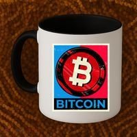 Bitcoin BTC Logo Crypto Currency Moon Hodl Coffee Mug thumb 2