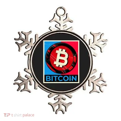 Bitcoin BTC Logo Crypto Currency Moon Hodl Ornament