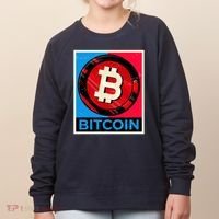 Bitcoin BTC Logo Crypto Currency Moon Hodl Women's Sweatshirt thumb 0
