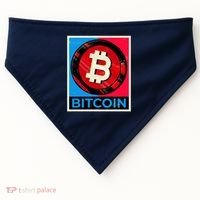 Bitcoin BTC Logo Crypto Currency Moon Hodl USA-Made Doggie Bandana thumb 0