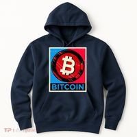 Bitcoin BTC Logo Crypto Currency Moon Hodl Hoodie thumb 0
