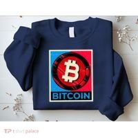 Bitcoin BTC Logo Crypto Currency Moon Hodl Sweatshirt thumb 2