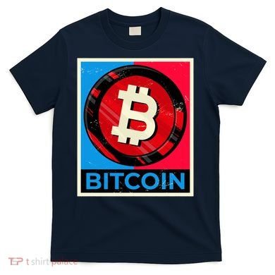 Bitcoin BTC Logo Crypto Currency Moon Hodl T-Shirt
