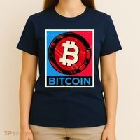 Bitcoin BTC Logo Crypto Currency Moon Hodl T-Shirt thumb 4