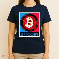 Bitcoin BTC Logo Crypto Currency Moon Hodl T-Shirt thumb 4