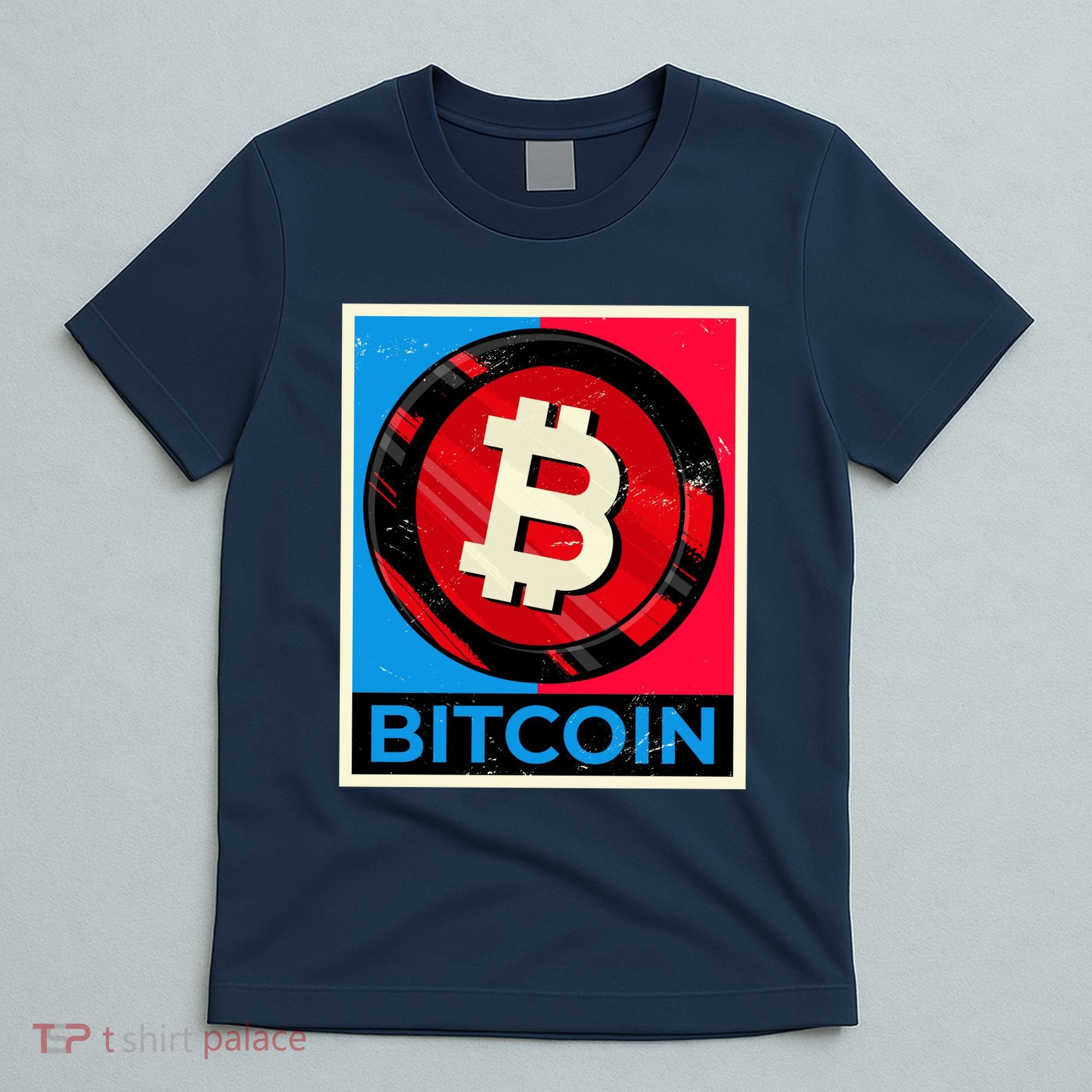 Bitcoin BTC Logo Crypto Currency Moon Hodl T-Shirt