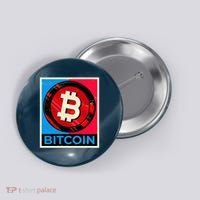 Bitcoin BTC Logo Crypto Currency Moon Hodl Button thumb 0
