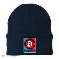 Bitcoin BTC Logo Crypto Currency Moon Hodl Beanie thumb 0