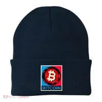 Bitcoin BTC Logo Crypto Currency Moon Hodl Beanie thumb 0
