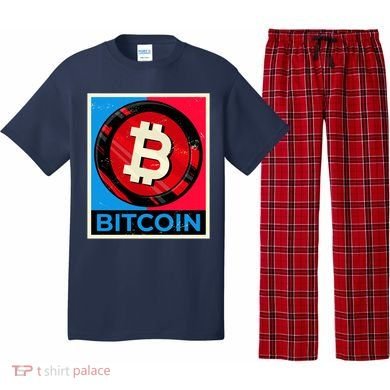 Bitcoin BTC Logo Crypto Currency Moon Hodl Pajama Set