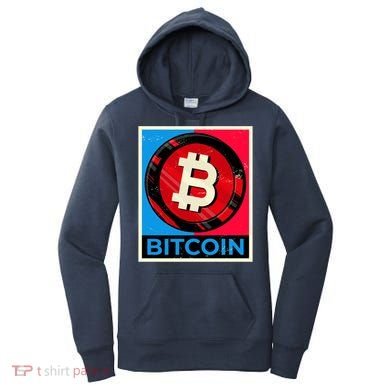 Bitcoin BTC Logo Crypto Currency Moon Hodl Women's Hoodie