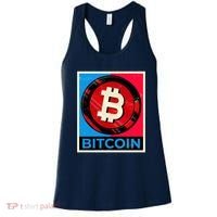 Bitcoin BTC Logo Crypto Currency Moon Hodl Women's Tank Top thumb 0