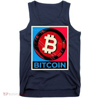 Bitcoin BTC Logo Crypto Currency Moon Hodl Tank Top