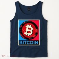 Bitcoin BTC Logo Crypto Currency Moon Hodl Tank Top thumb 2
