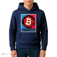 Bitcoin BTC Logo Crypto Currency Moon Hodl Kids Hoodie thumb 4