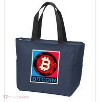 Bitcoin BTC Logo Crypto Currency Moon Hodl Tote Bag thumb 3