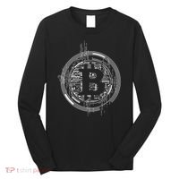 Bitcoin Chip Logo Long Sleeve Shirt thumb 0