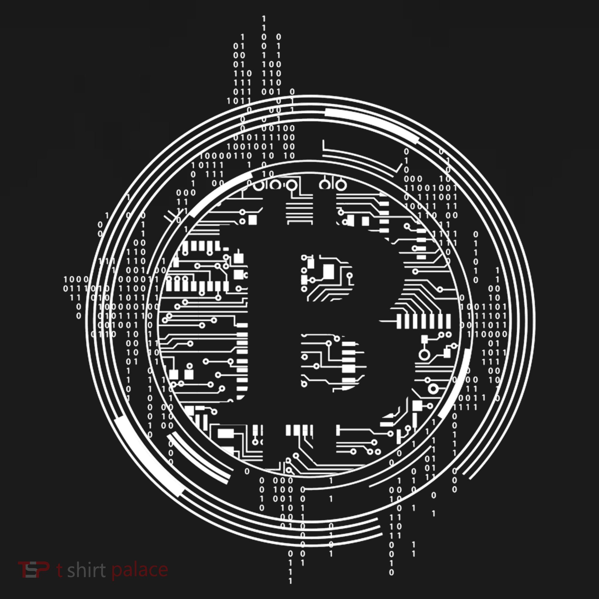 Bitcoin Chip Logo Button