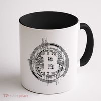 Bitcoin Chip Logo Coffee Mug thumb 1