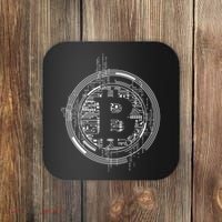 Bitcoin Chip Logo Coaster thumb 0