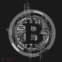 Bitcoin Chip Logo Ornament thumb 1