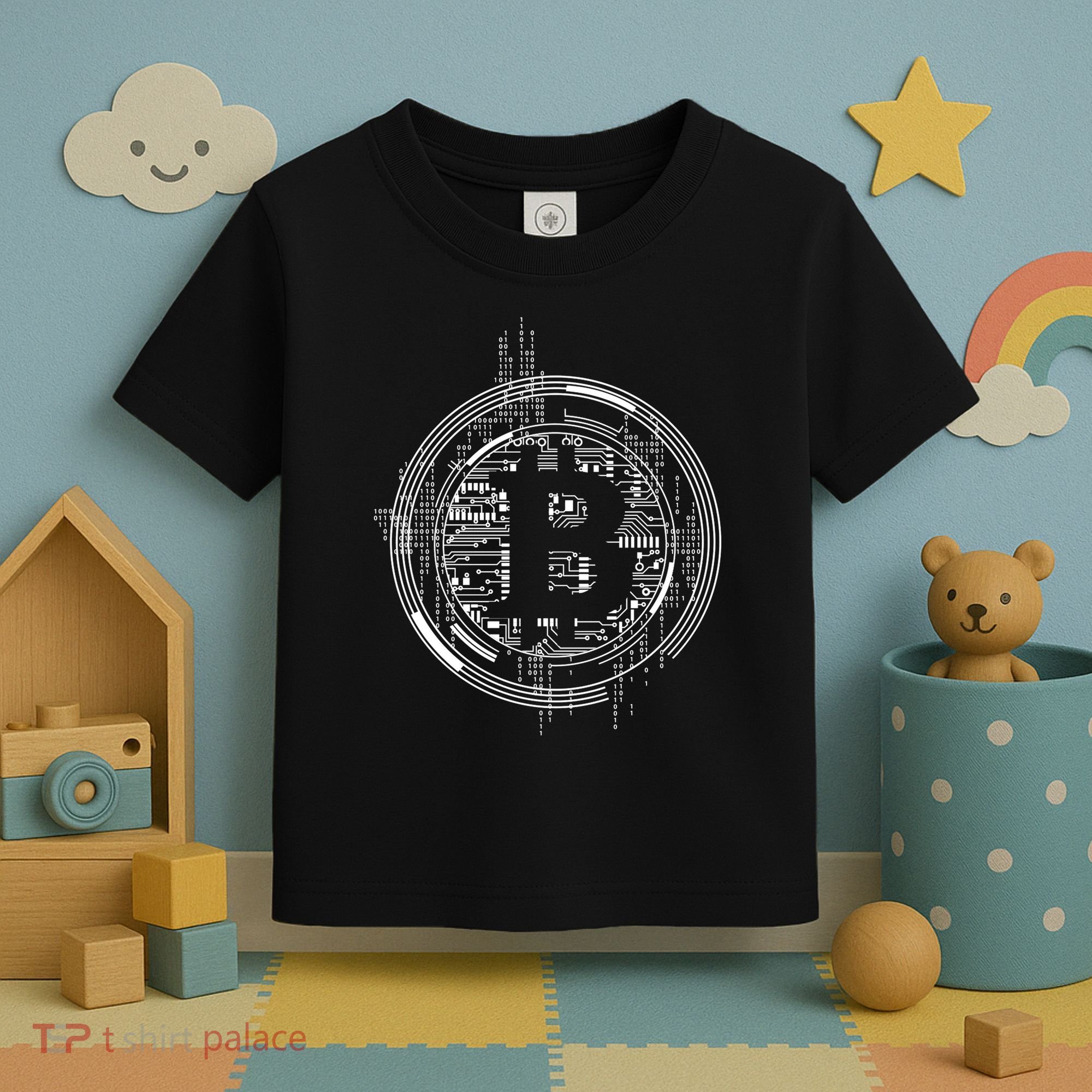 Bitcoin Chip Logo Toddler T-Shirt