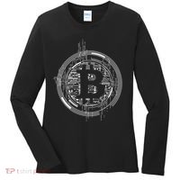 Bitcoin Chip Logo Women's Long Sleeve Shirt thumb 0