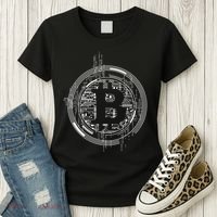 Bitcoin Chip Logo Women's T-Shirt thumb 3