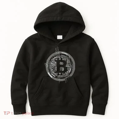 Bitcoin Chip Logo Kids Hoodie