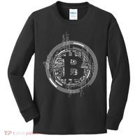 Bitcoin Chip Logo Kids Long Sleeve Shirt thumb 0