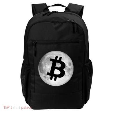 Bitcoin Cryptocurrency Fly Me To The Moon Logo Backpack