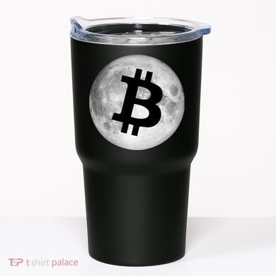 Bitcoin Cryptocurrency Fly Me To The Moon Logo Tumbler
