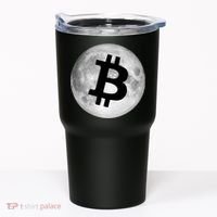 Bitcoin Cryptocurrency Fly Me To The Moon Logo Tumbler thumb 0