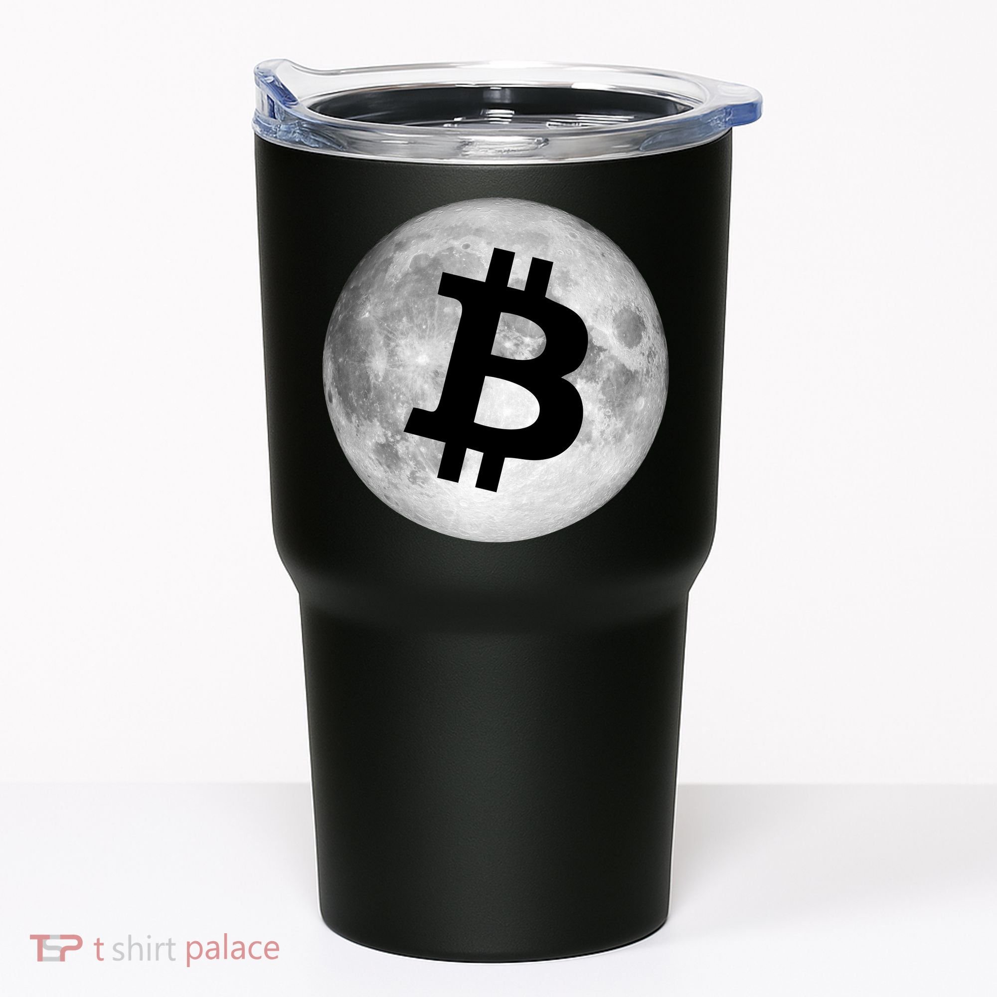 Bitcoin Cryptocurrency Fly Me To The Moon Logo Tumbler