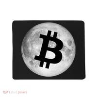 Bitcoin Cryptocurrency Fly Me To The Moon Logo Mousepad thumb 0