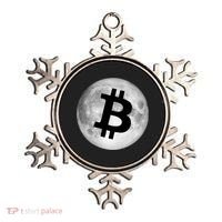 Bitcoin Cryptocurrency Fly Me To The Moon Logo Ornament thumb 0