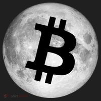 Bitcoin Cryptocurrency Fly Me To The Moon Logo Hat thumb 2