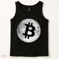 Bitcoin Cryptocurrency Fly Me To The Moon Logo Tank Top thumb 2
