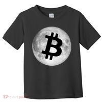 Bitcoin Cryptocurrency Fly Me To The Moon Logo Toddler T-Shirt thumb 0