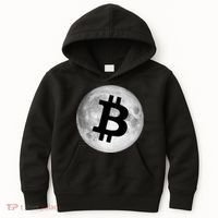 Bitcoin Cryptocurrency Fly Me To The Moon Logo Kids Hoodie thumb 0