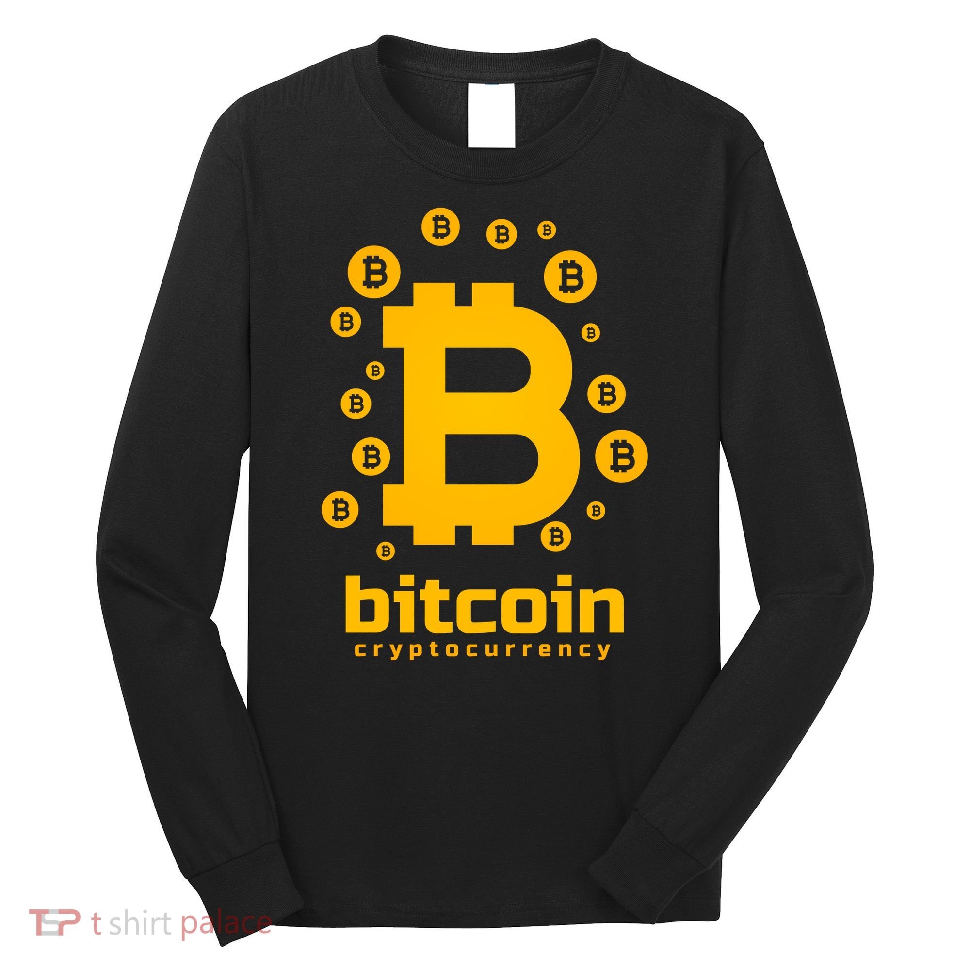 Bitcoin Cryptocurrency Logo Long Sleeve Shirt