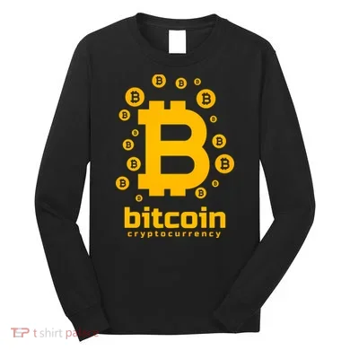 Bitcoin Cryptocurrency Logo Long Sleeve Shirt
