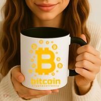 Bitcoin Cryptocurrency Logo Coffee Mug thumb 3
