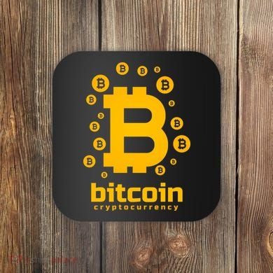Bitcoin Cryptocurrency Logo Coaster