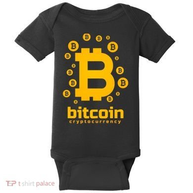 Bitcoin Cryptocurrency Logo Baby Bodysuit