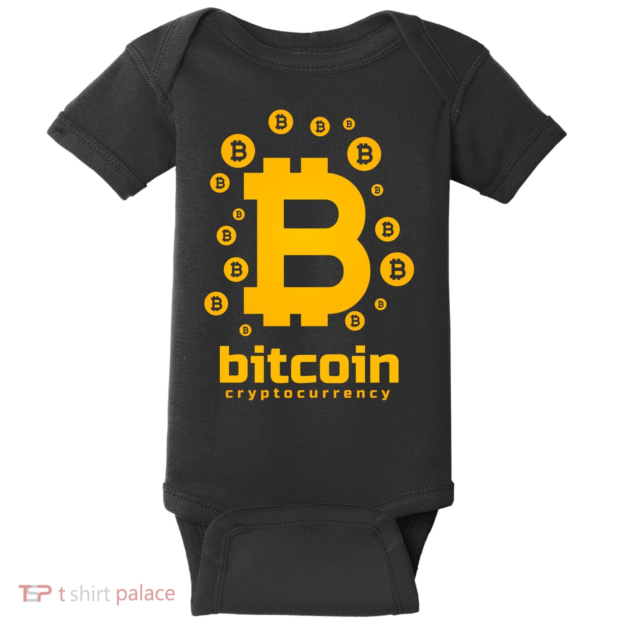 Bitcoin Cryptocurrency Logo Baby Bodysuit
