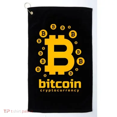Bitcoin Cryptocurrency Logo Golf Towel