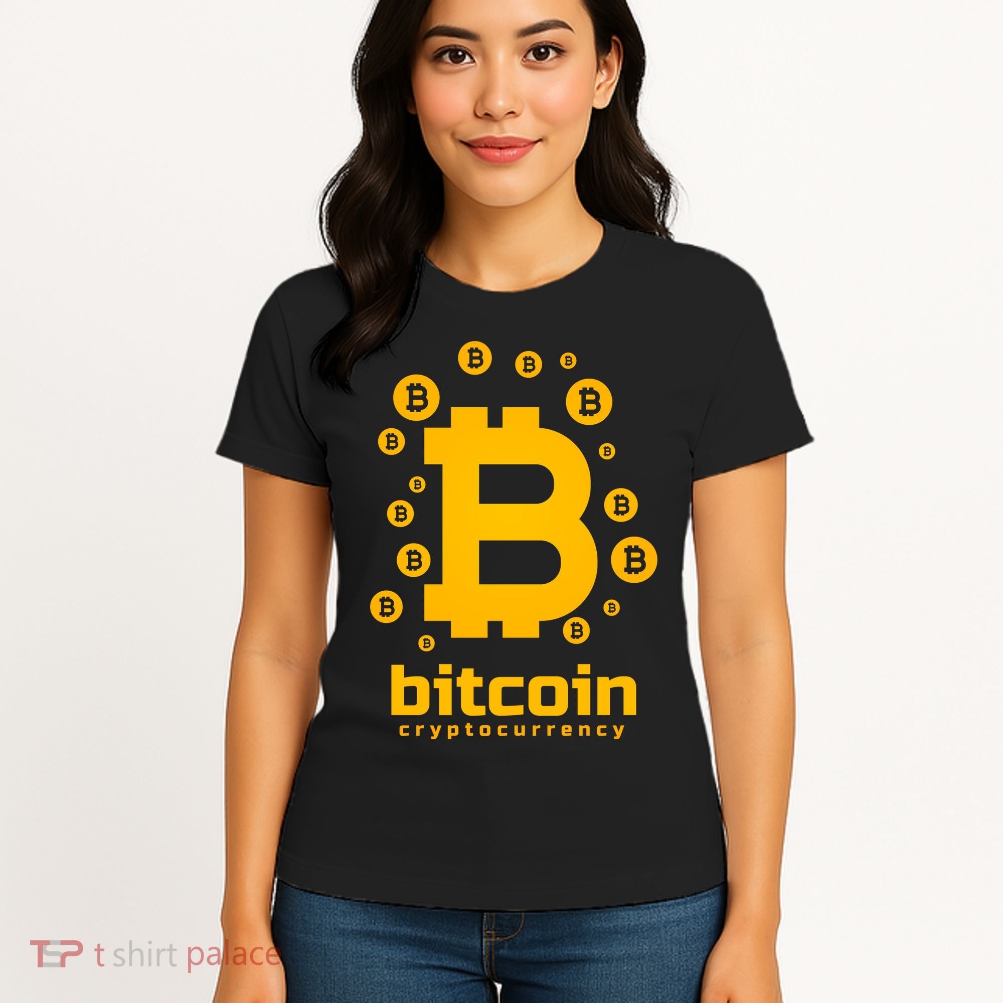 Bitcoin Cryptocurrency Logo Women's T-Shirt