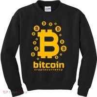Bitcoin Cryptocurrency Logo Kids Sweatshirt thumb 0