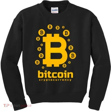 Bitcoin Cryptocurrency Logo Kids Sweatshirt